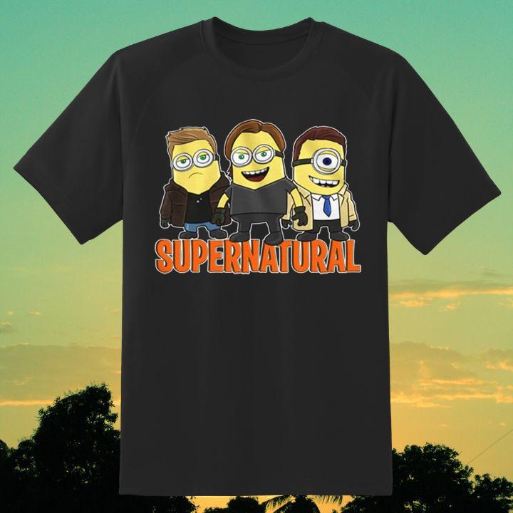 Supernatural Minions Dean Sam Castiel Parody Funny Shirt