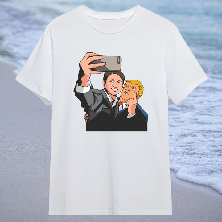 Donald Trump And Justin Trudeau Selfie Meme T-Shirt