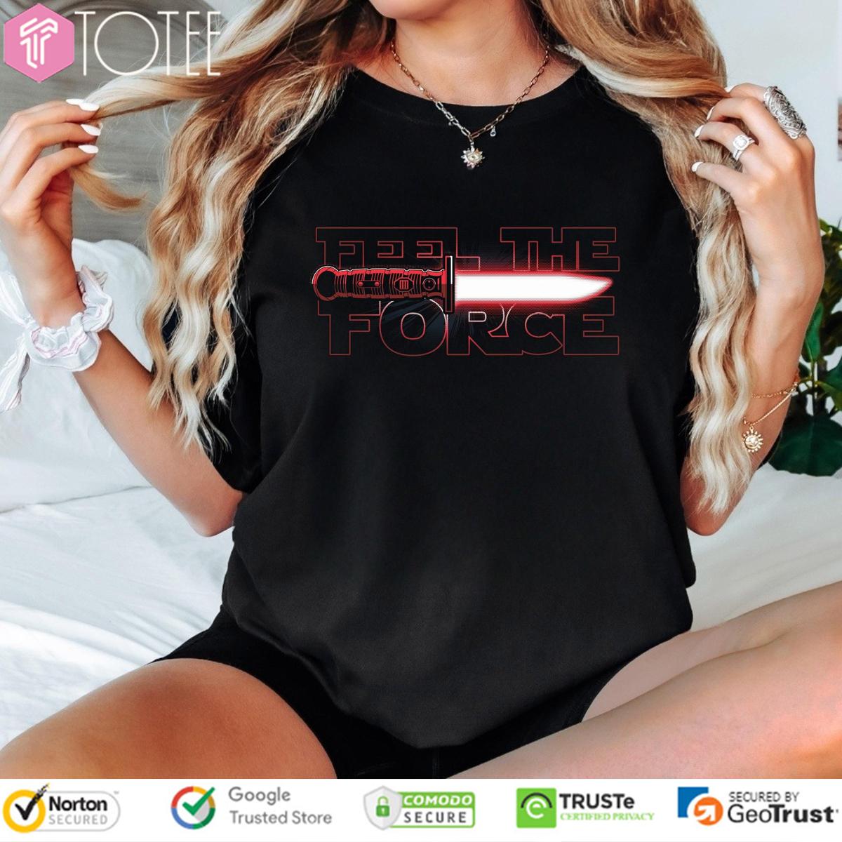 Feel The Force Red Star Wars T-Shirt