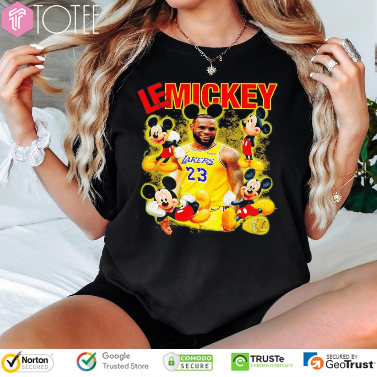 Lakers Lebron James 23 Disney Mickey Mouse T-Shirt