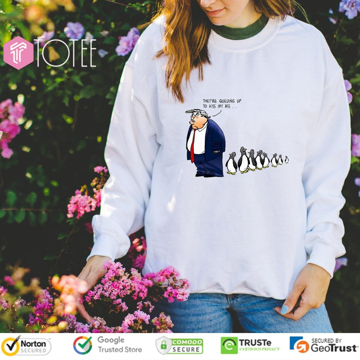 Theyre Trump Tariffs Penguins sweatshirt