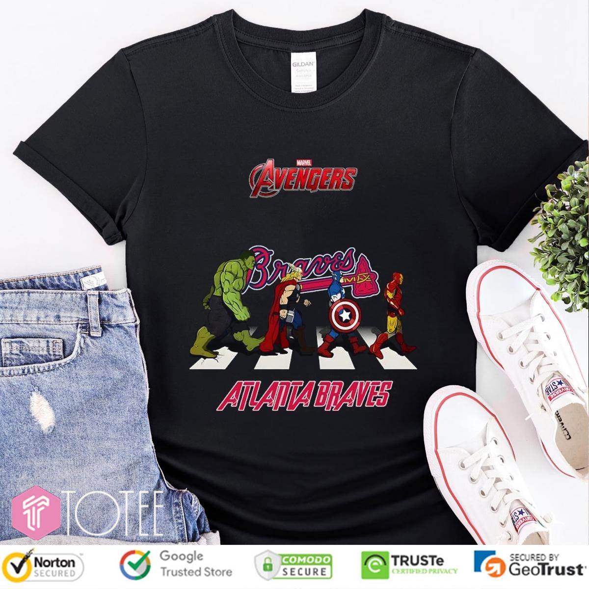 Atlanta Braves Marvel Avengers Abbey Road T-shirt