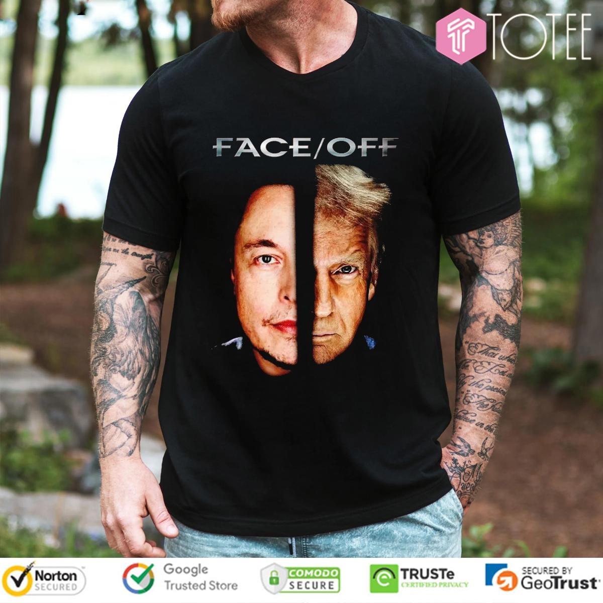 Elon Musk Trump Face Off T-shirt