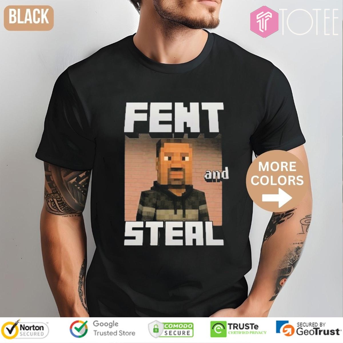 Fent And Steal George Floyd Parody Minecraft T-shirt