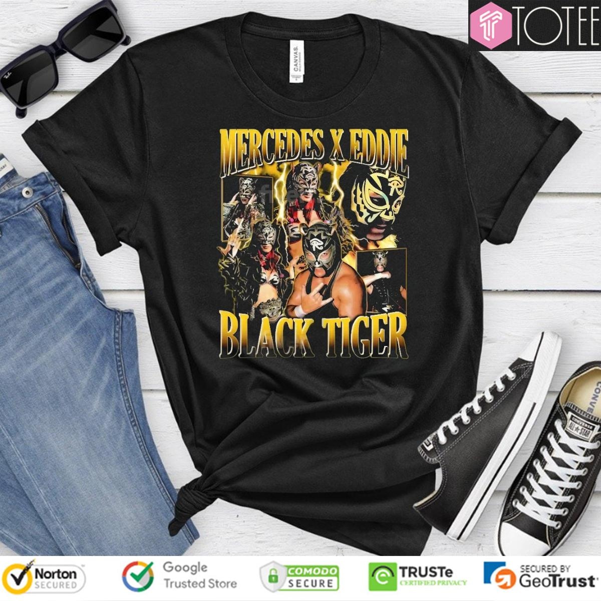 Wwe Mercedes Moné Eddie Guerrero Black Tiger Vintage Bootleg T-shirt