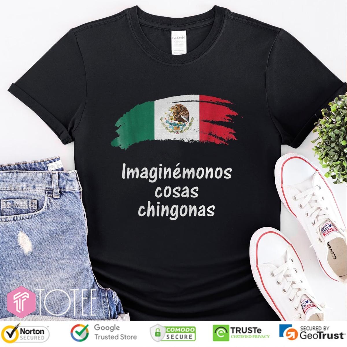 Imaginémonos Cosas Chingonas Mexican Flag T-shirt