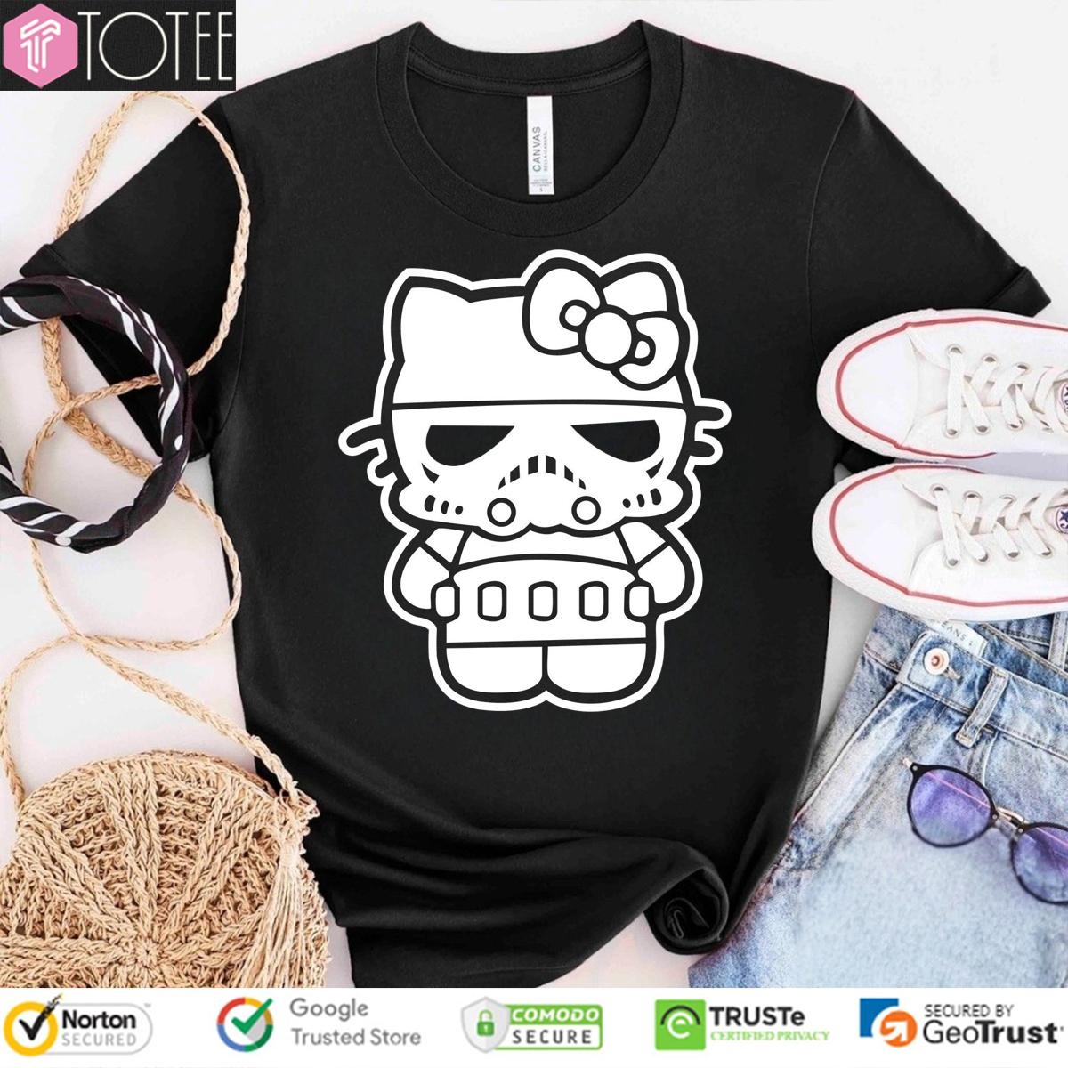 Hello Stormtrooper Parody Cat Hello Kitty Star Wars T-shirt