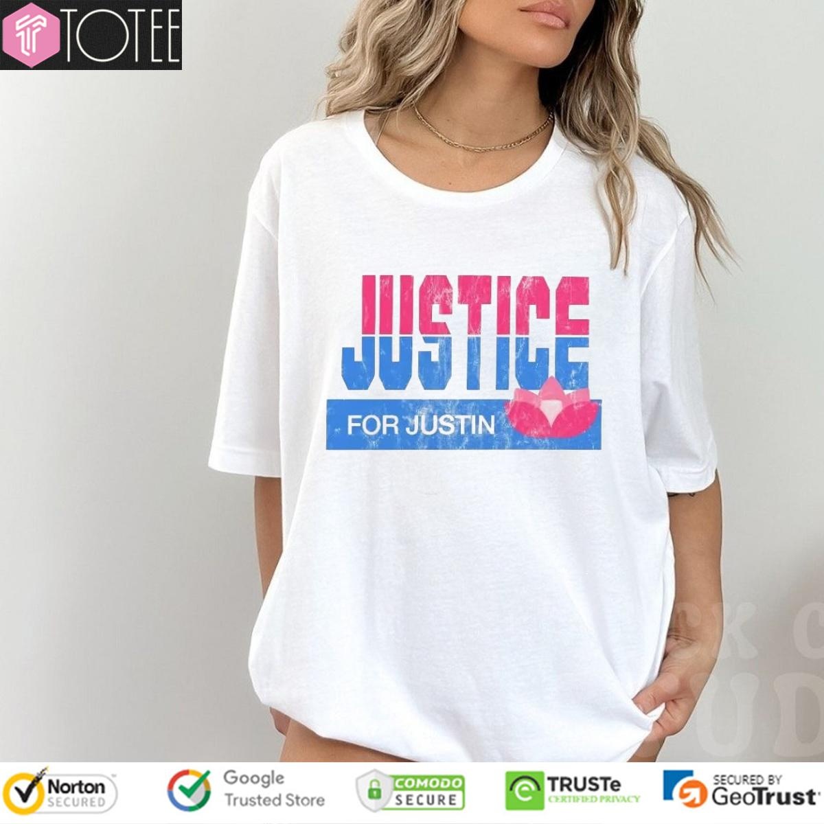 Zack Peter Justice For Justin T-shirt