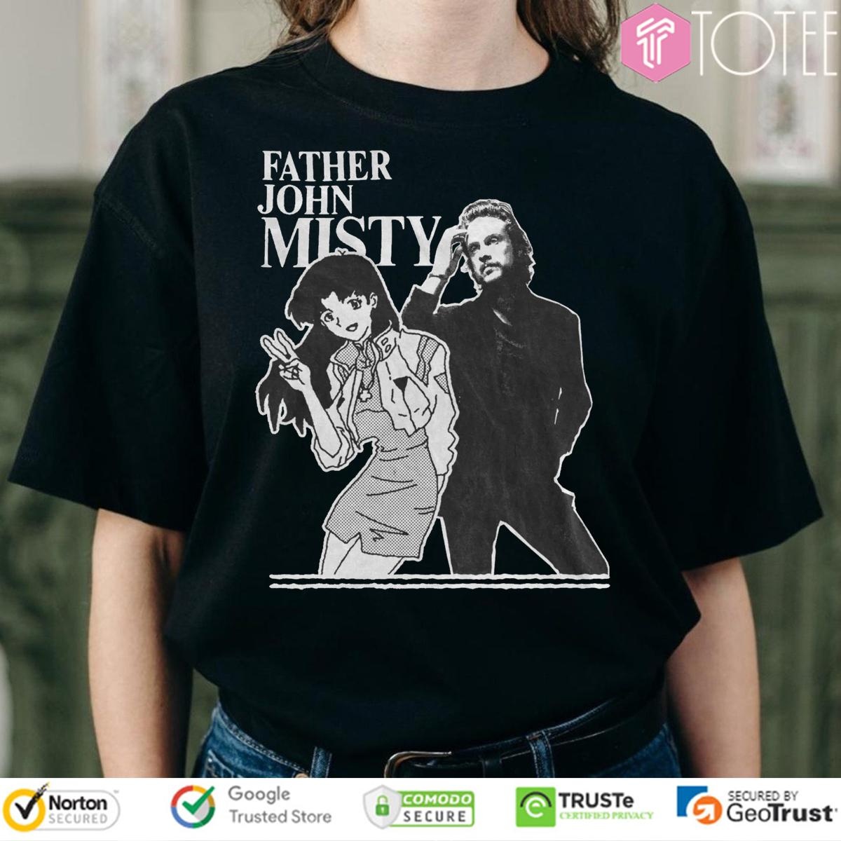 Father John Misty Misato Katsuragi Neon Genesis Evangelion T-shirt
