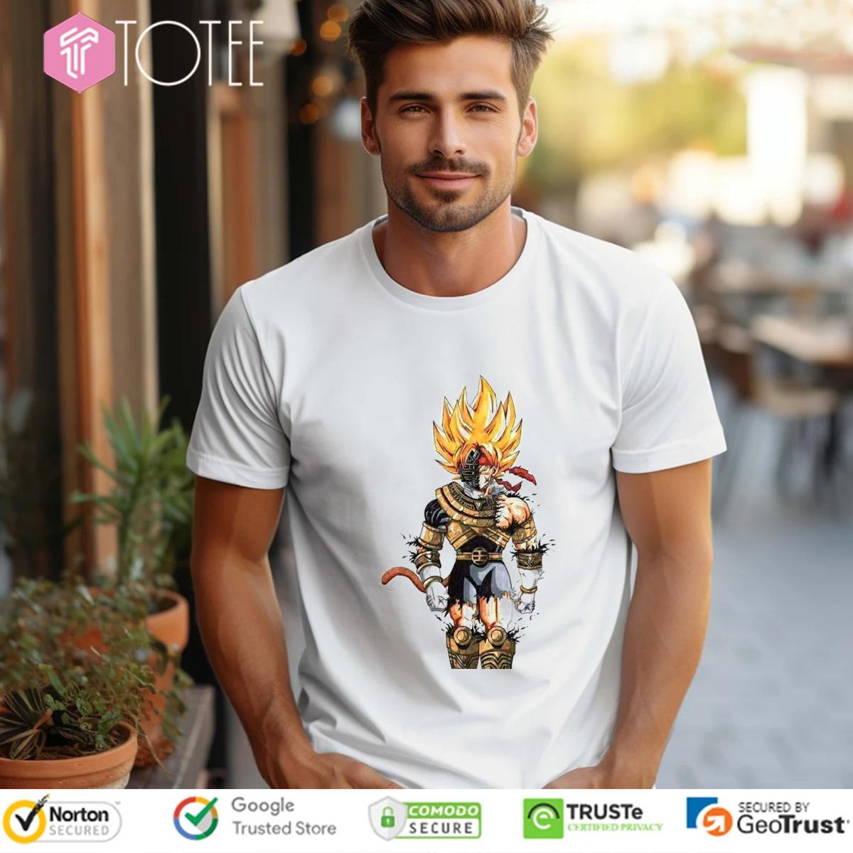 Super Saiyan Bardock Power Ranger Dragon Ball Fathers Day T-shirt