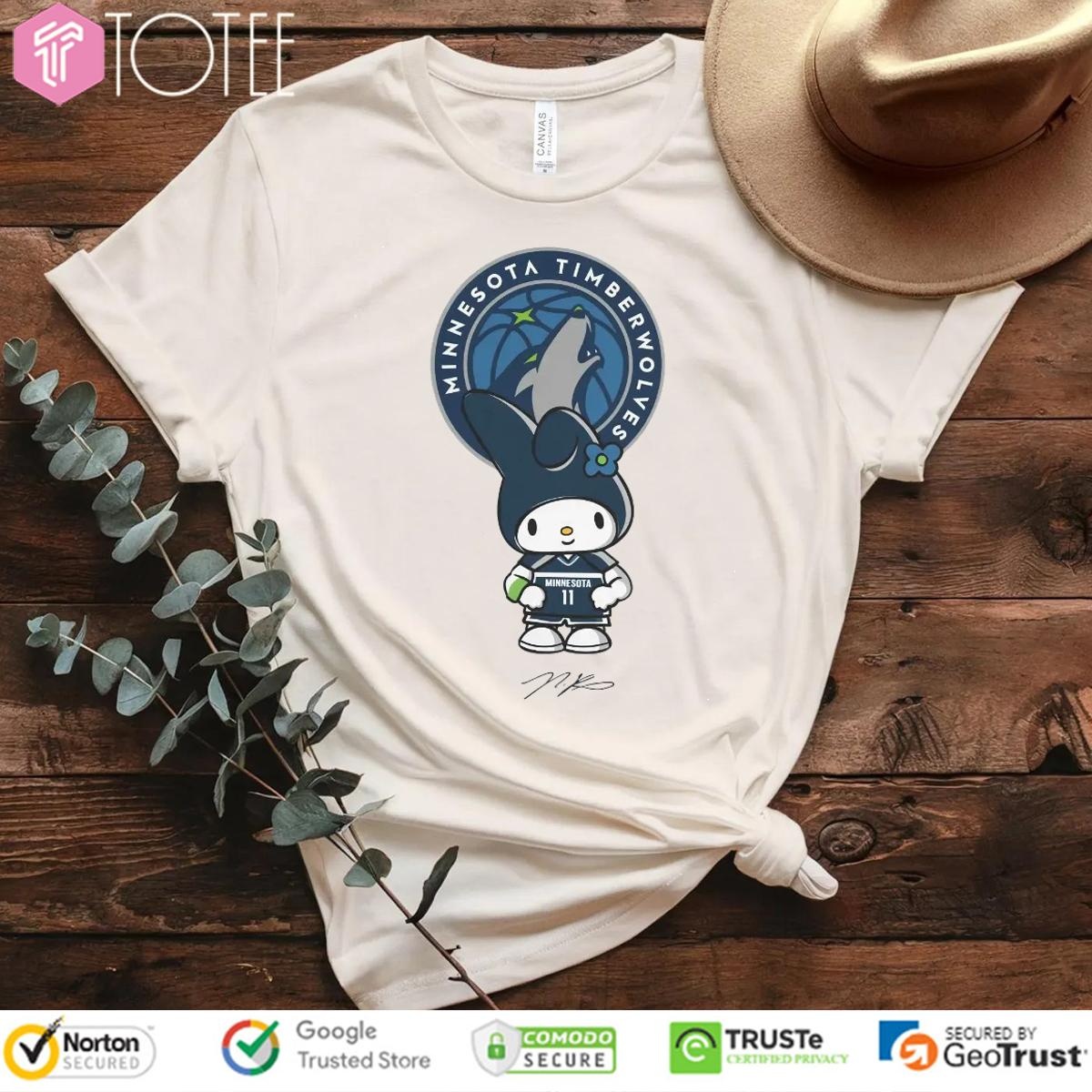 Minnesota Timberwolves Naz Reid Hello Kitty Signature T-shirt