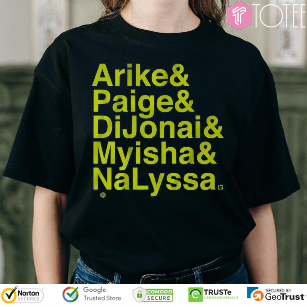 Dallas Wings Arike Paige Dijonai Myisha Nalyssa T-shirt