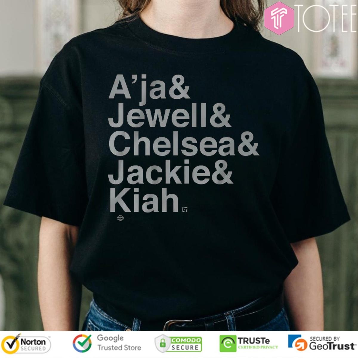 Las Vegas Aces Players Names Aja Jewell Chelsea Jackie Kiah T-shirt