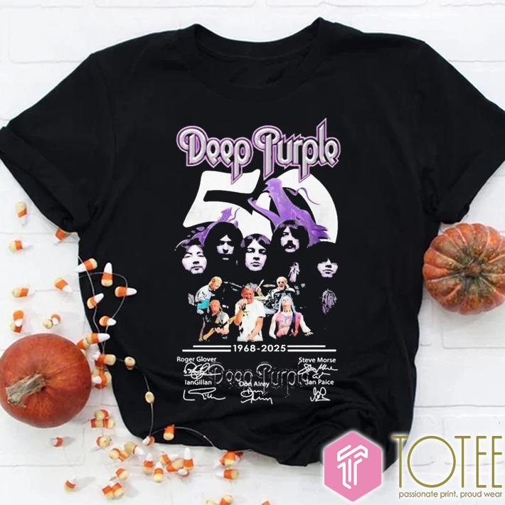 57 Years 1968-2025 Deep Purple Signatures T-shirt