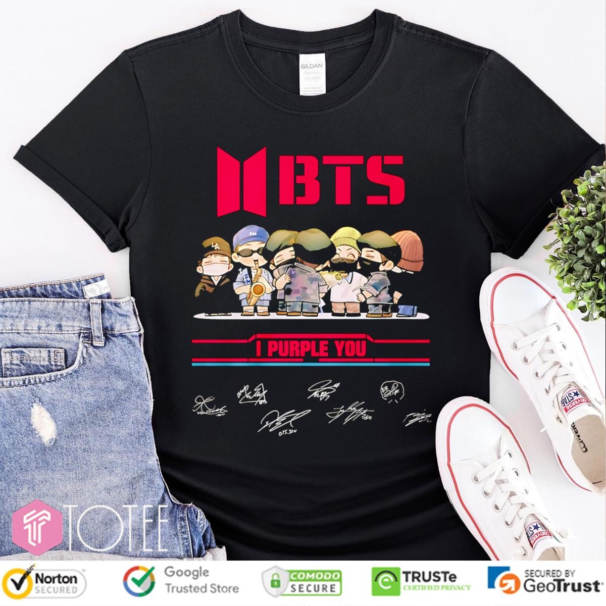 Bts Chibi I Purple You Signatures T-shirt