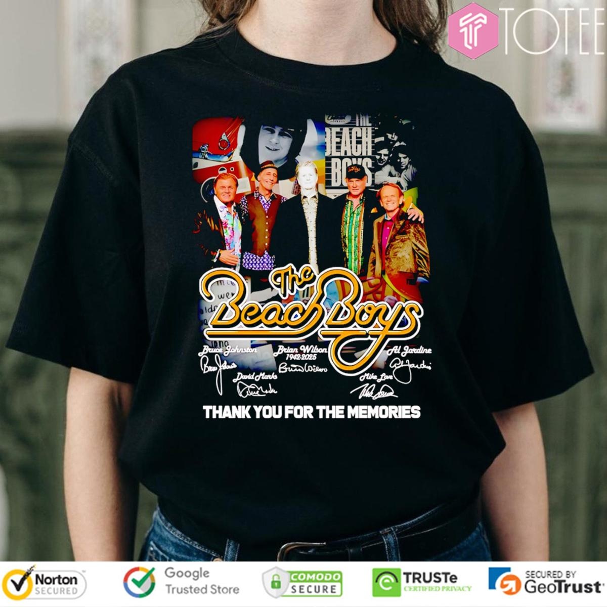 The Beach Boys Thank You For The Memories Signatures T-shirt