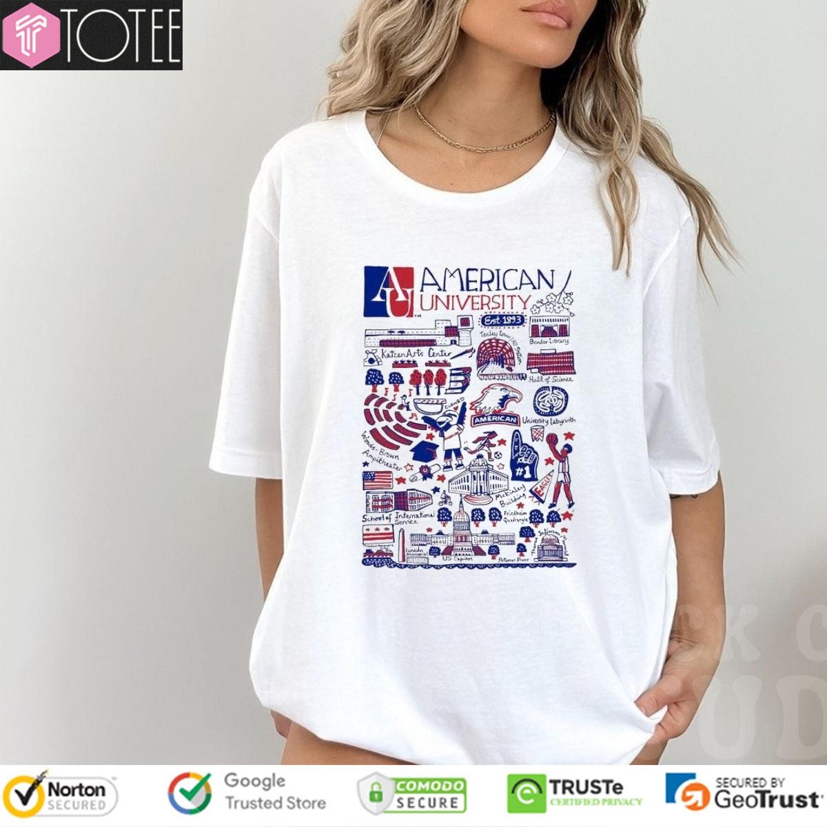American University Art Illustration T-shirt