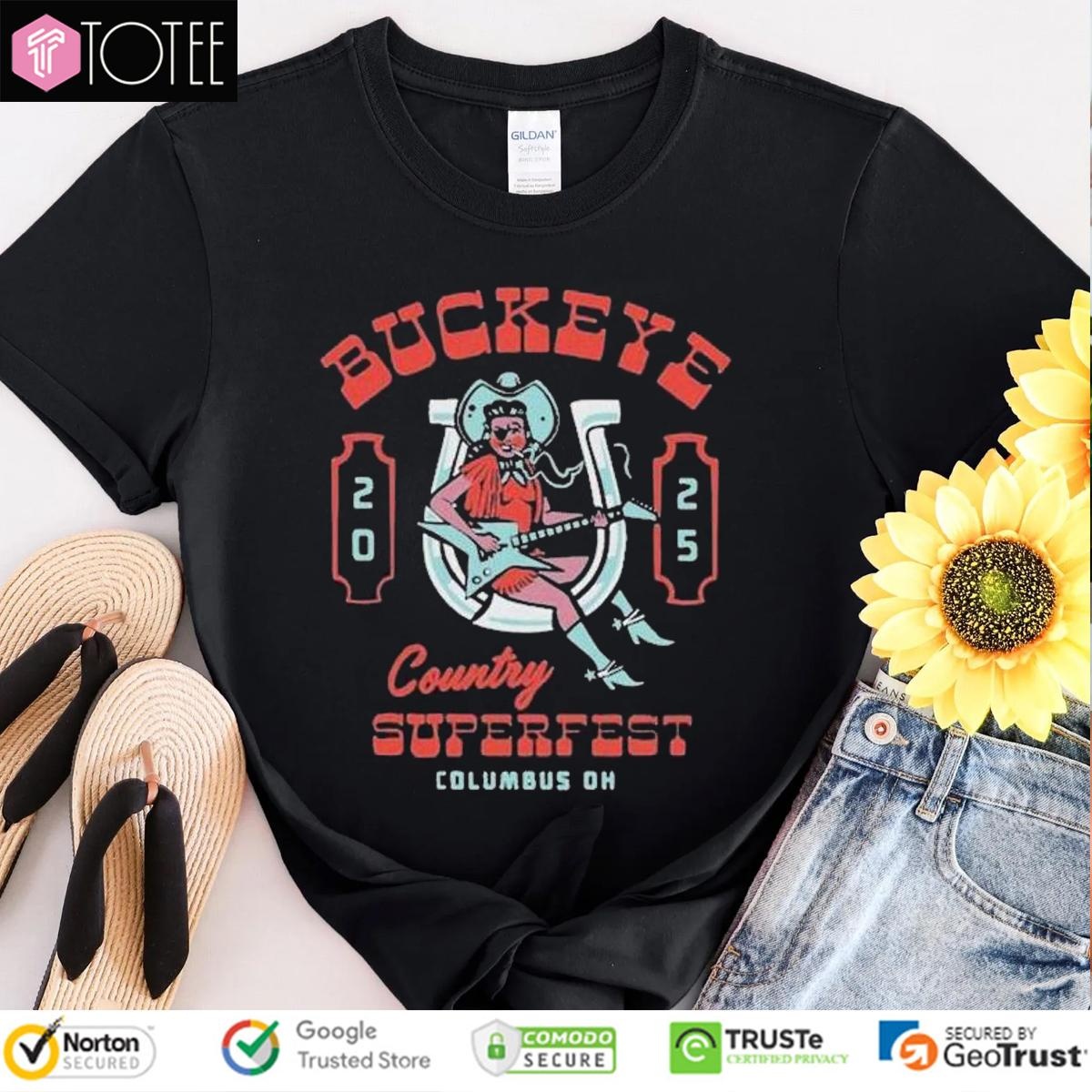 Buckeye Country Superfest June 21 2025 Columbus Ohio T-shirt