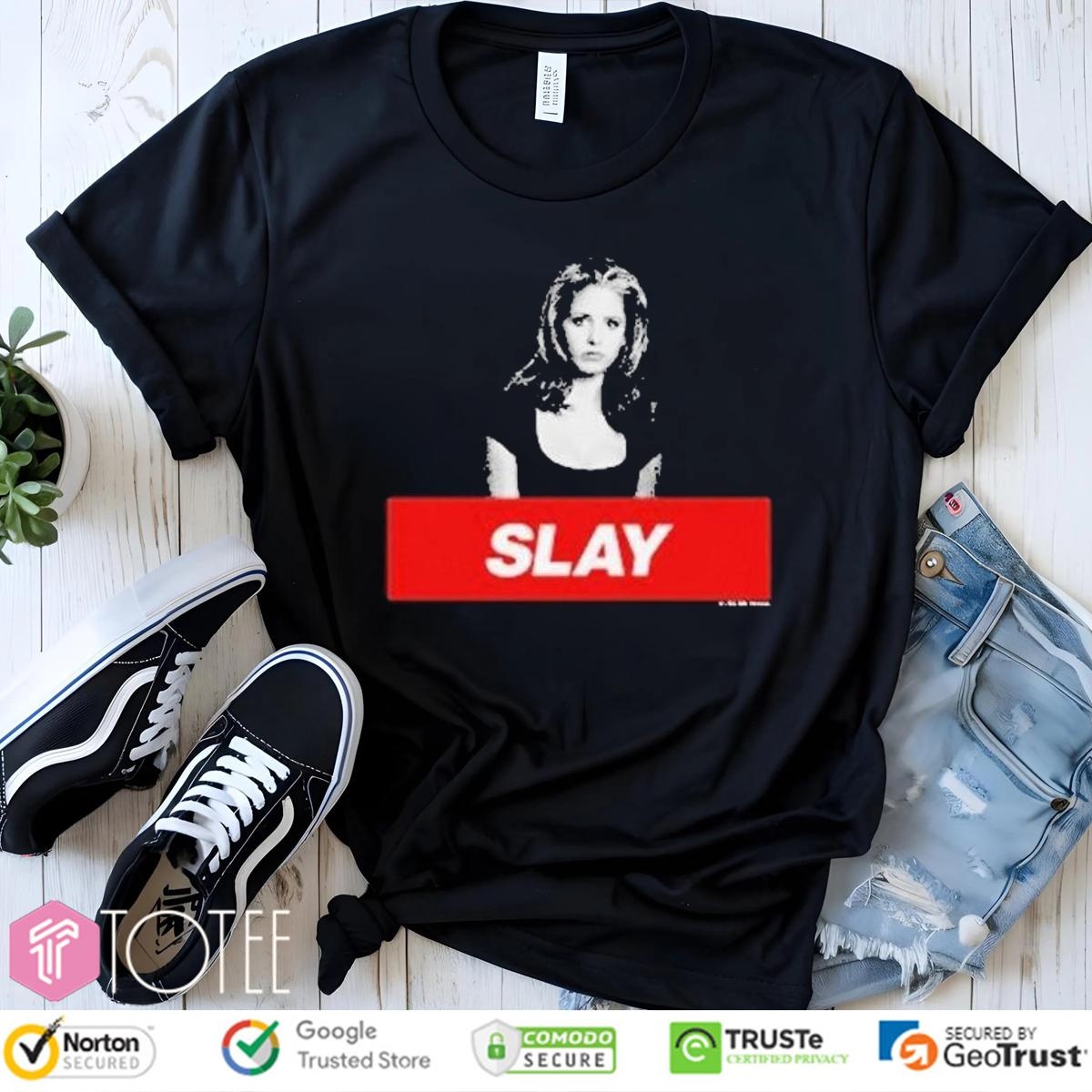 Buffy The Vampire Slayer Slay Photo Shirt