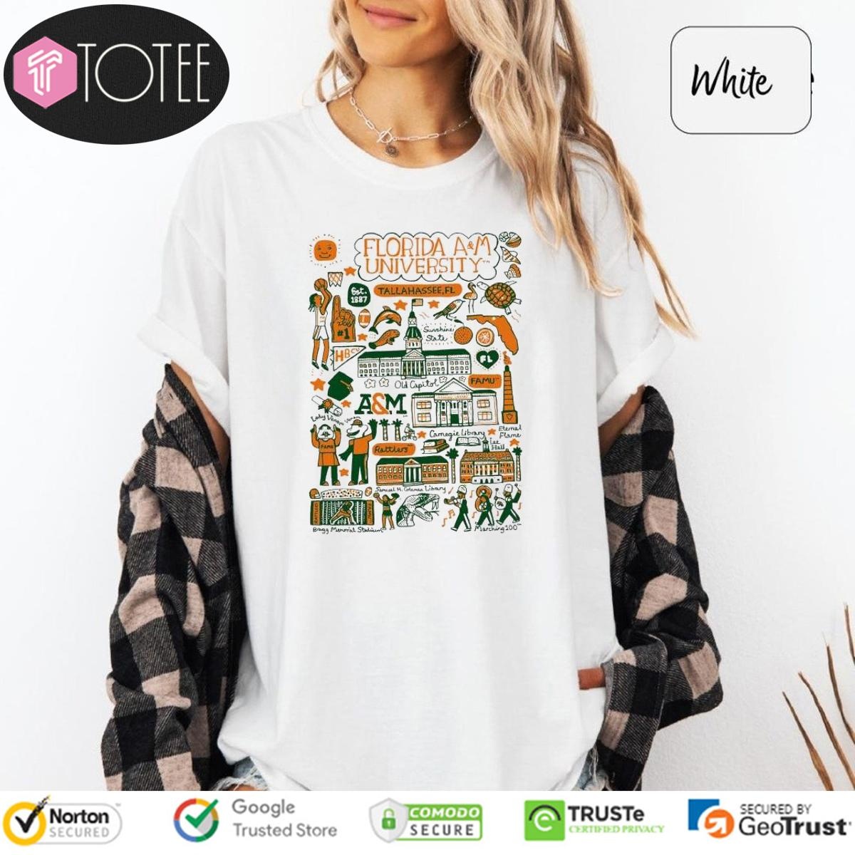 Florida A&M University Art Illustration T-shirt