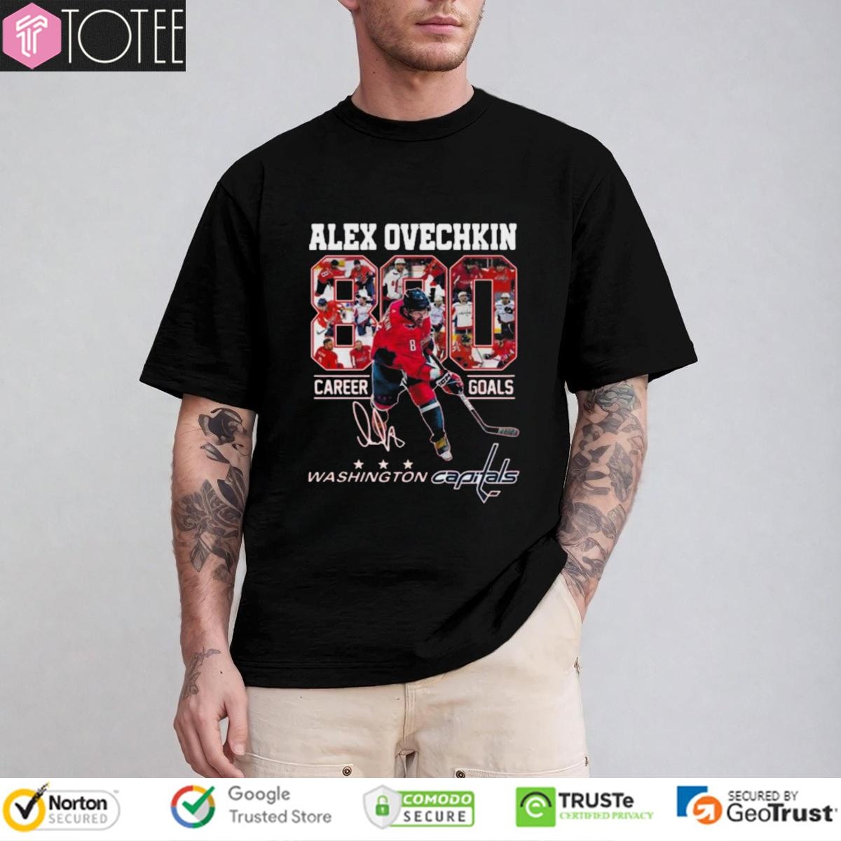 Alex Ovechkin 890 Career Goals Washington Capitals Signature T-shirt