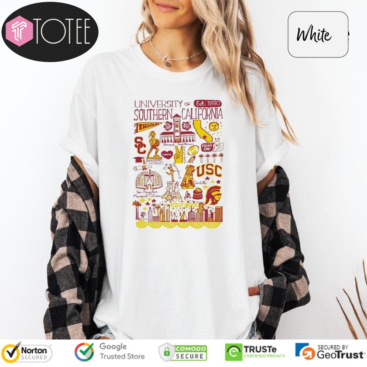 University Of Southern California Art Illustration T-shirt