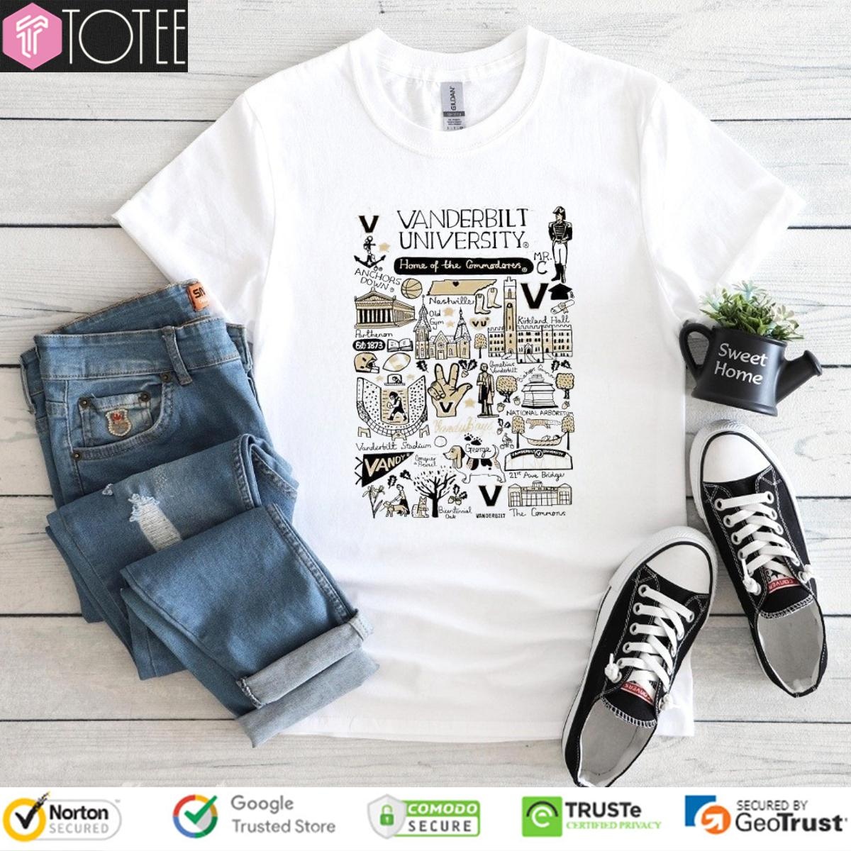 Vanderbilt University Art Illustration T-shirt