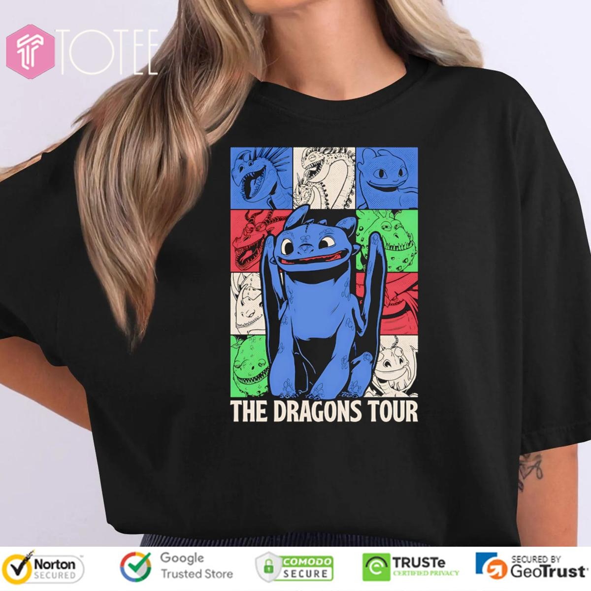 Toothless The Dragons Tour T-shirt