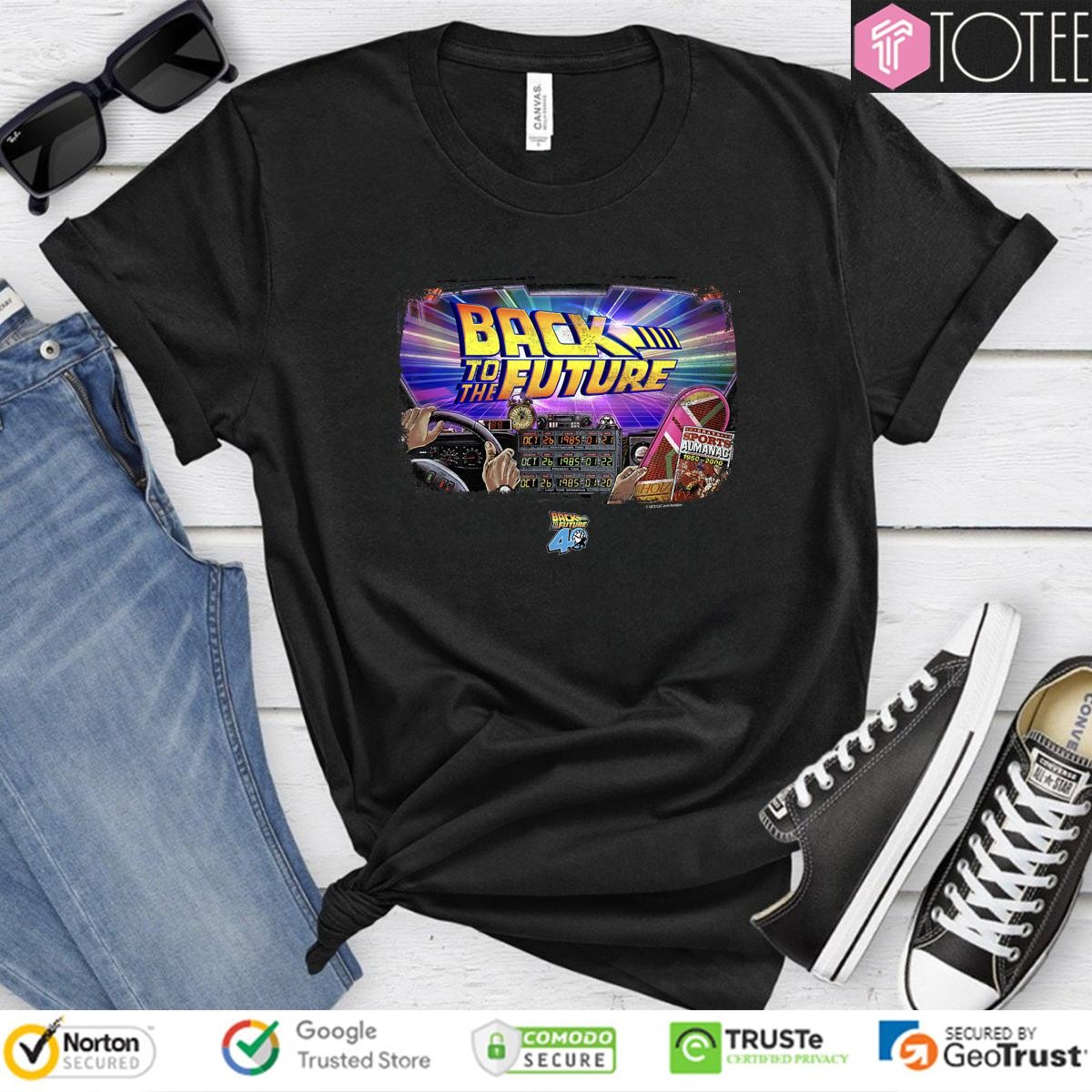 Back To The Future 40Th Anniversary Time Machine Pov T-shirt