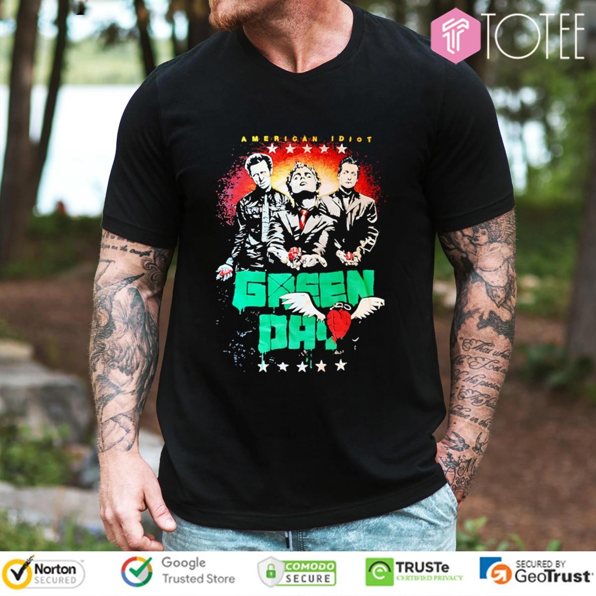 American Idiot Green Day Band Graphic T-shirt