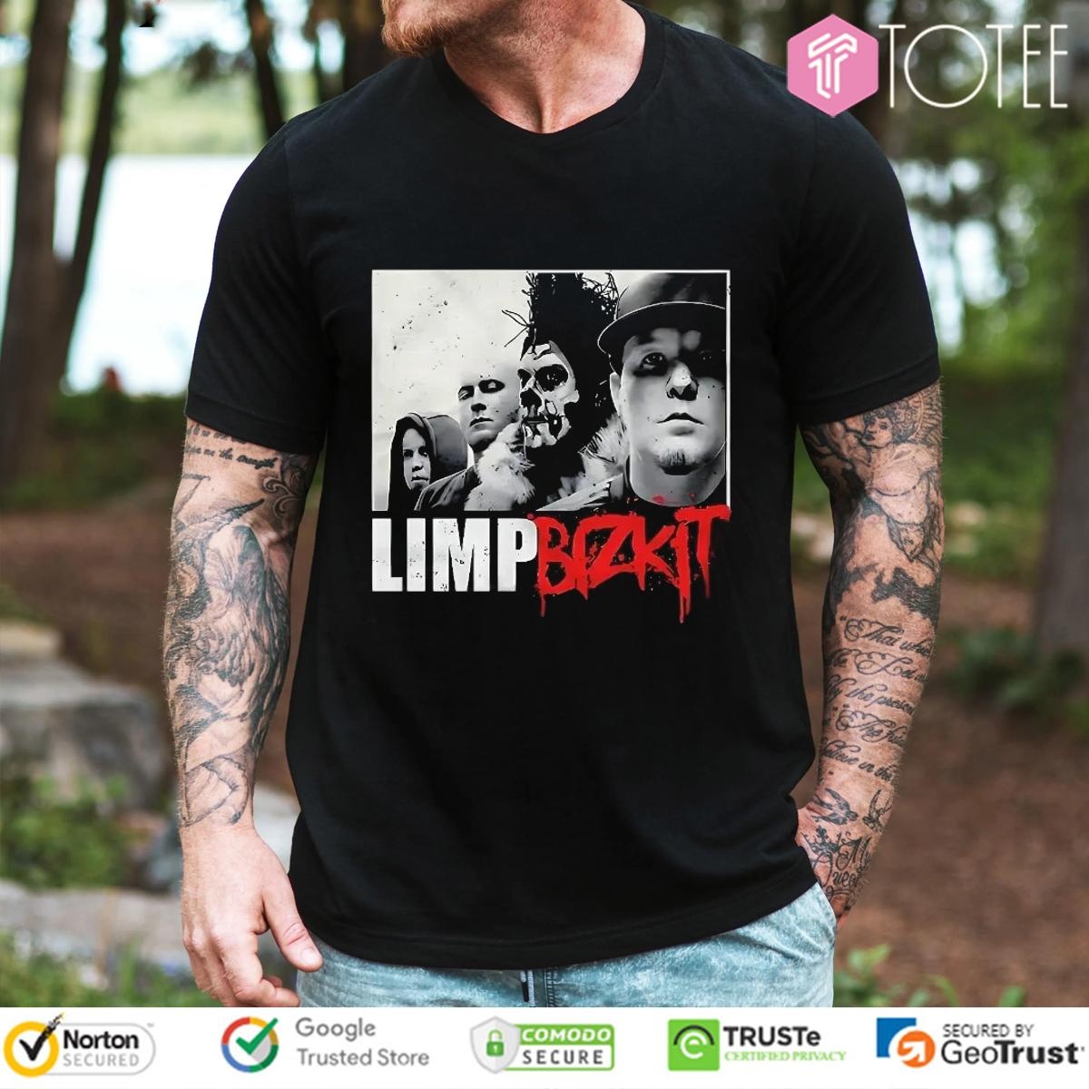 Limp Bizkit Grunge Portrait Band Members Metal T-shirt