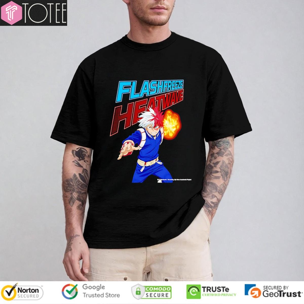 Todoroki Shoto Flashfreeze Heatwave My Hero Academia T-shirt