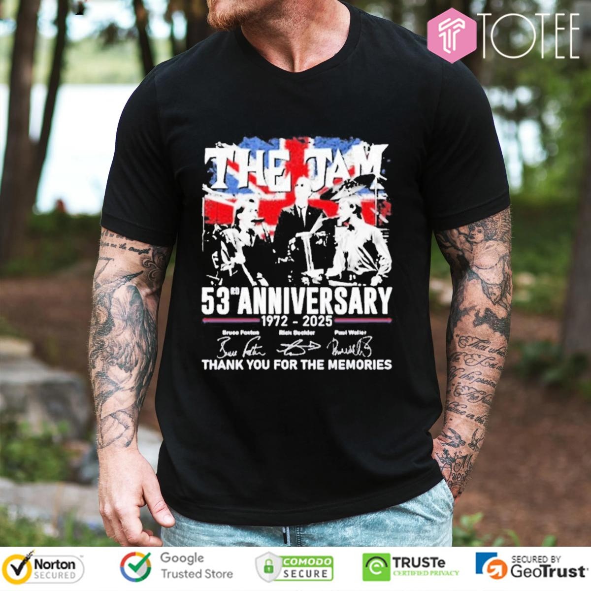 53Rd Anniversary 1972-2025 The Jam Signatures T-shirt