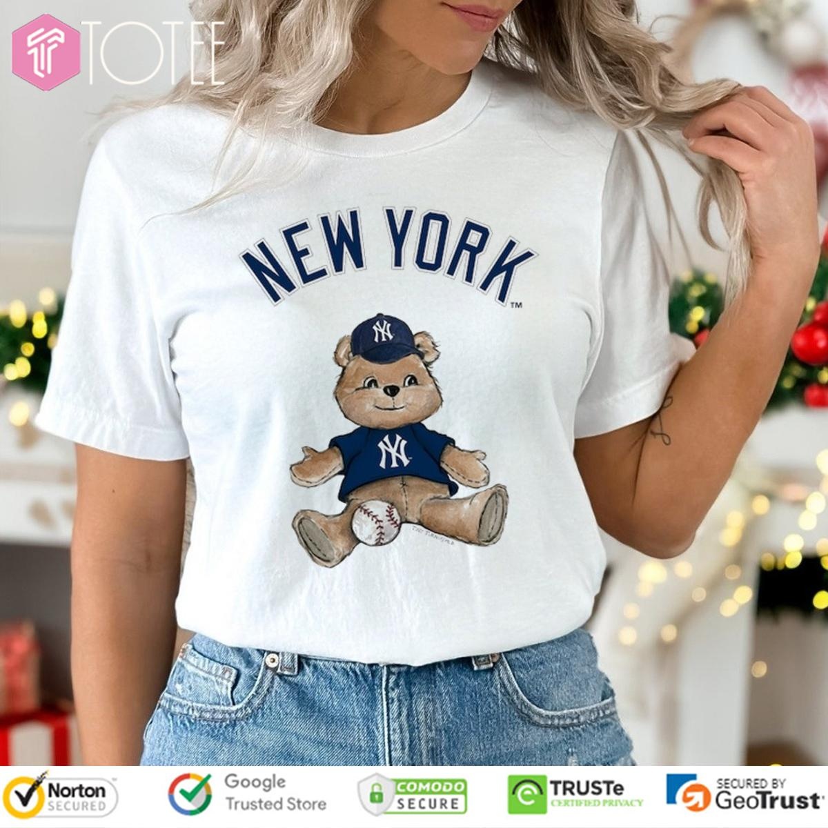 New York Yankees Baseball X Tiny Turnip Teddy Bear T-shirt