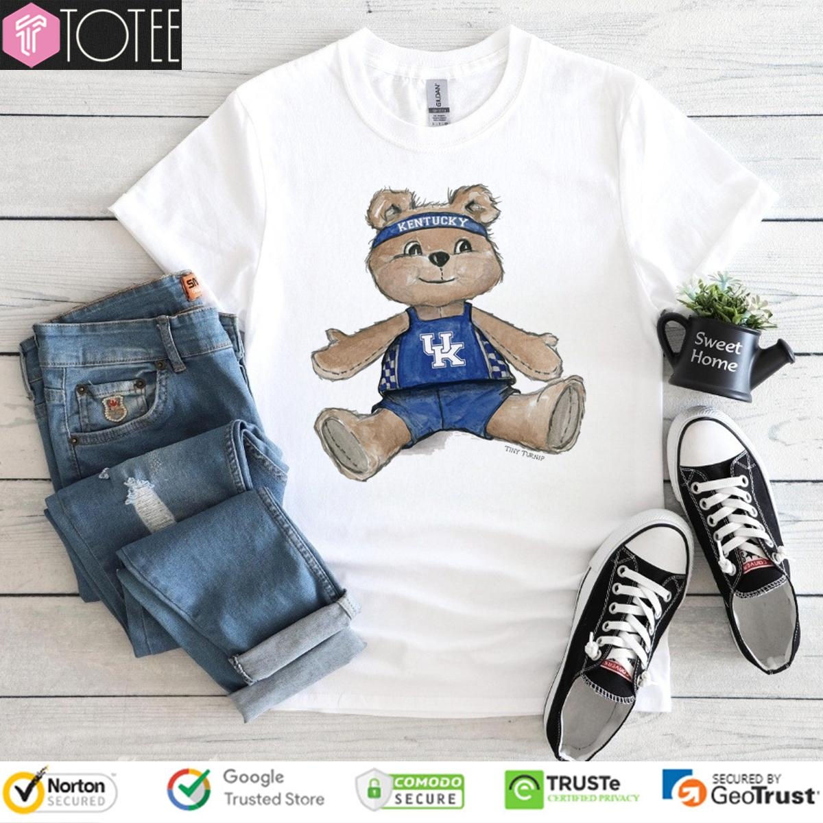 Tiny Turnip Teddy Bear X Kentucky Wildcats Basketball T-shirt