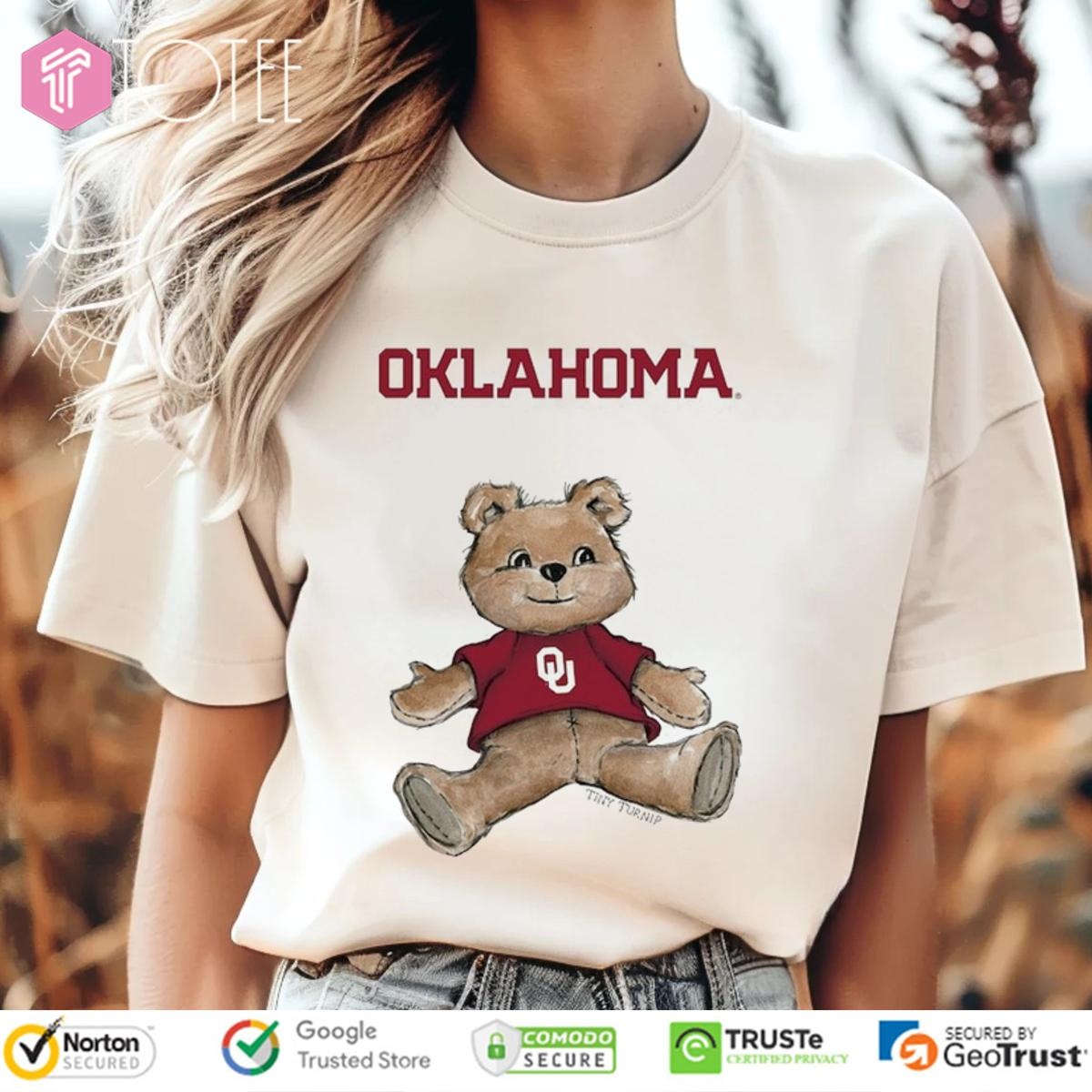 Tiny Turnip Teddy Bear X Oklahoma Sooners T-shirt