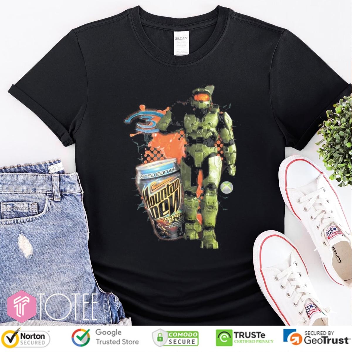 Mountain Dew X Master Chief Halo T-shirt